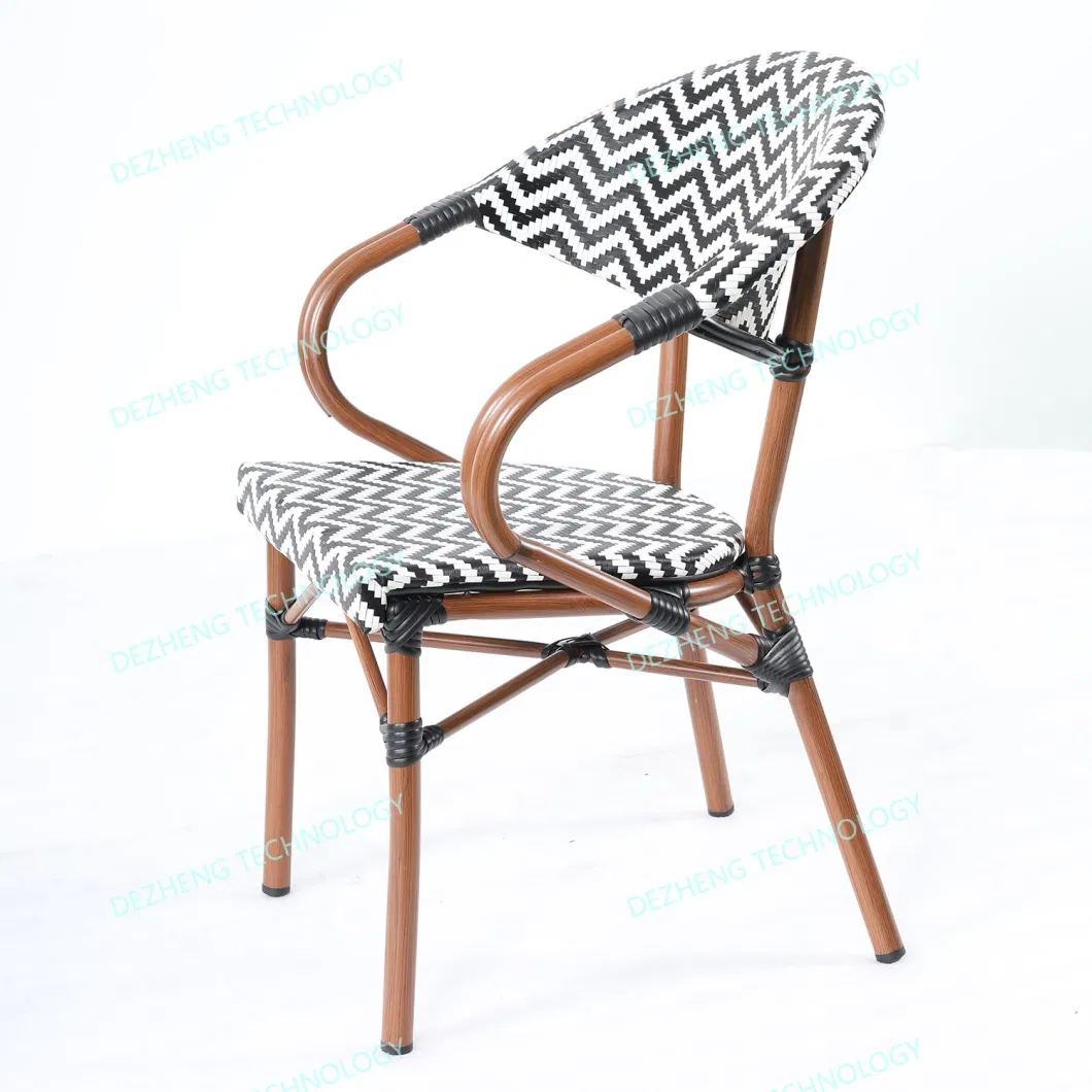 Modern Hotel Terrace Sitting Sling Stacking Outdoor Patio Dining Chair