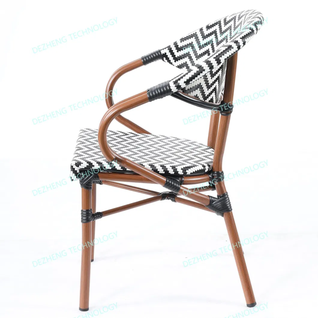 Modern Hotel Terrace Sitting Sling Stacking Outdoor Patio Dining Chair