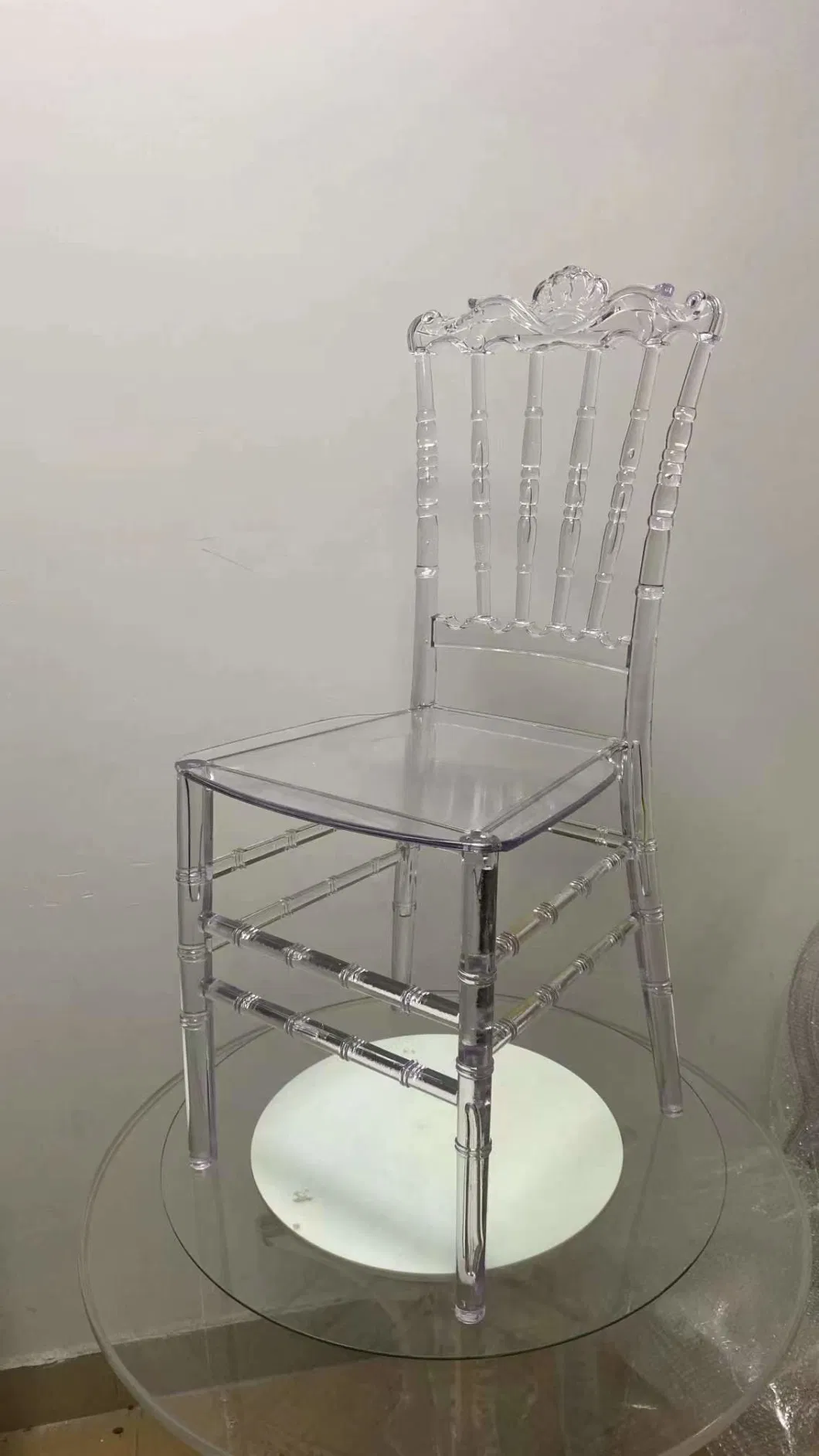 Wholesale Wedding Transparent Chair and Event Stacking Acrylic Ghost Crystal Clear Transparent Chair Plastic Chiavari Chair