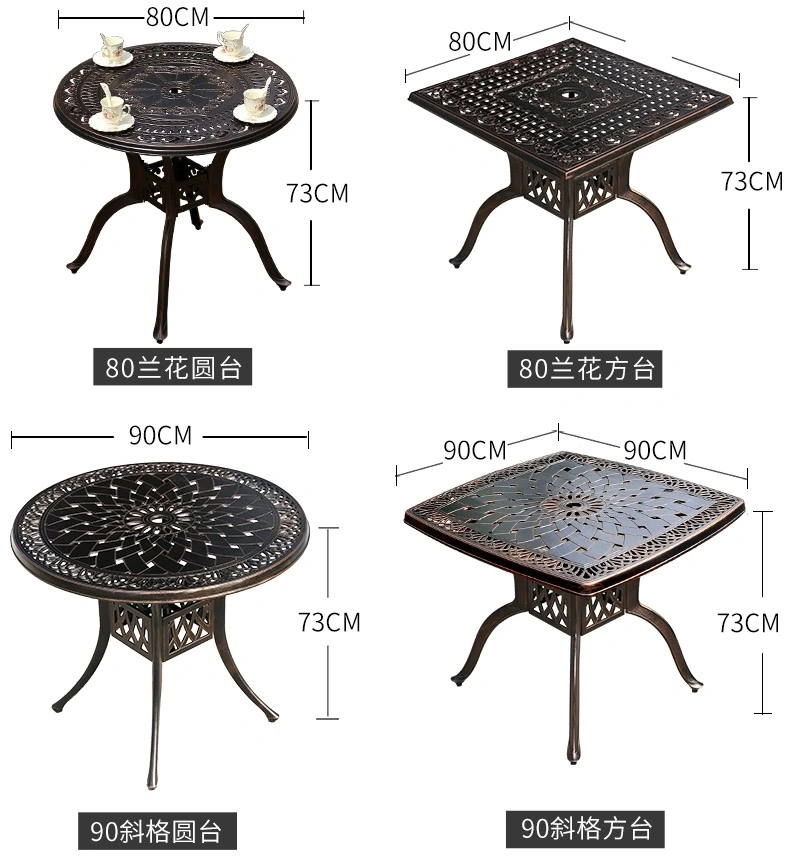 Outdoor Tables and Chairs The Leisure Place Outside The Home Stay Facility Outside The Balcony Waterproof Sunscreen Milk Tea Shop Open Tables and Chairs