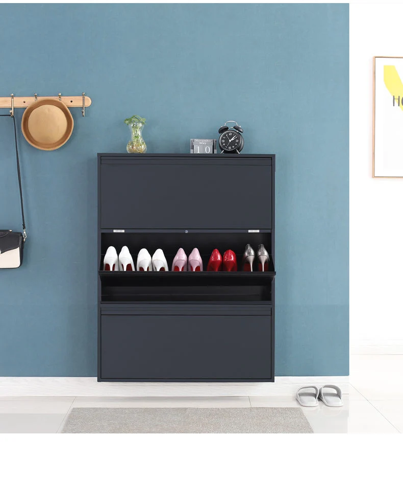 4 Drawers Customization Steel Shoe Cabinet Hotel Furniture 3 4 Drawers Customization