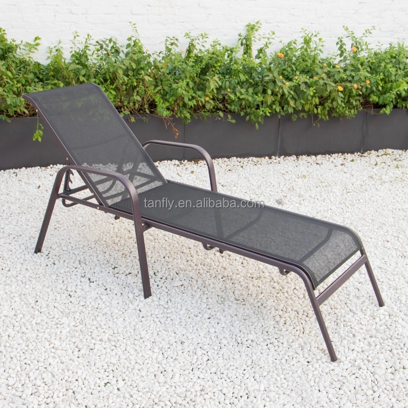 Modern Outdoor Furniture Aluminum Furniture Sling Reclining Beach Sun Lounger
