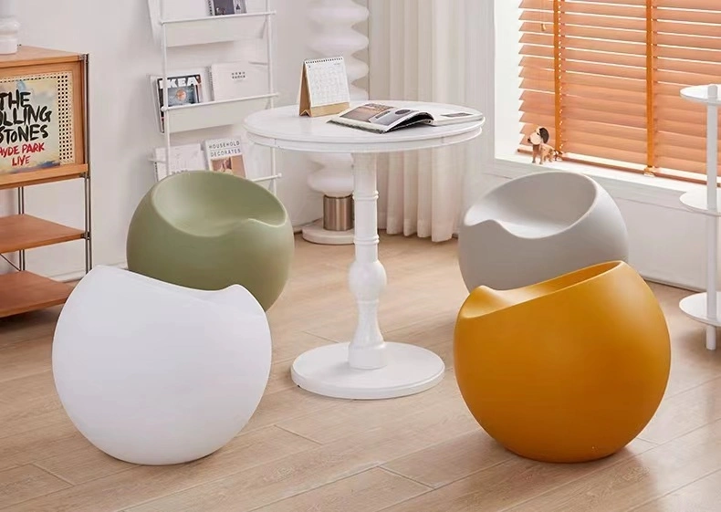 Entry Stool for Changing Shoes Make-up Chair Hotel Plastic Round Apple Stool
