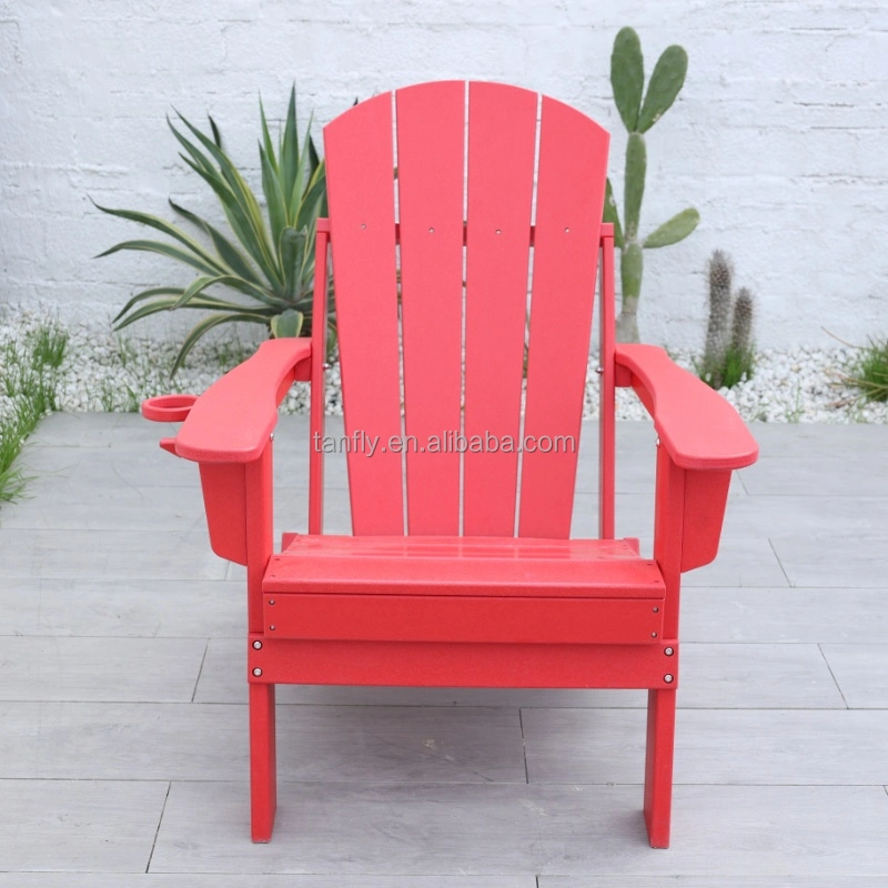 HDPE Chair Plastic Outdoor Patio Folding Adirondack Chair HDPE Plastic Wood Chairs Blue