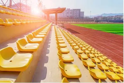 Outdoor Folding Plastic Beach Chairs HDPE Blow Moulding Seat Stadium Seat