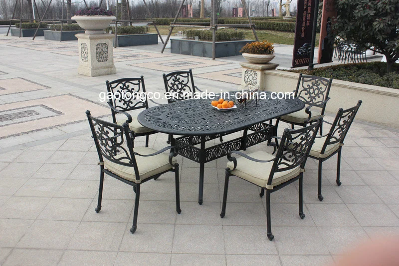 All Weather Cast Aluminum Outdoor Garden Furniture Dining Furniture Set