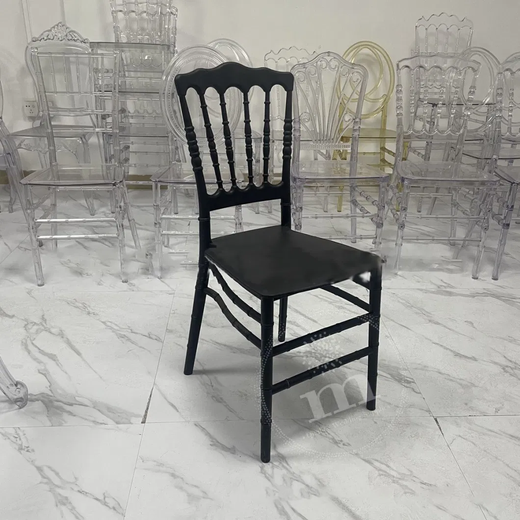 Wholesale Stackable Rental Monobloc Funeral Plastic Chair Bamboo Dining Chairs for Event