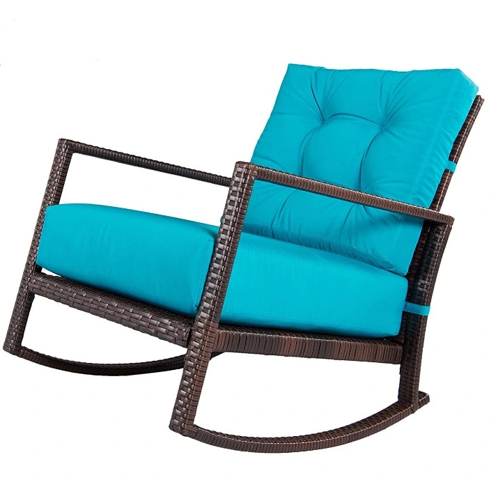 Hot Sale Rattan Natural Rocking Chair Fashionable Frame Outdoor Rattan Style Rocking Chair