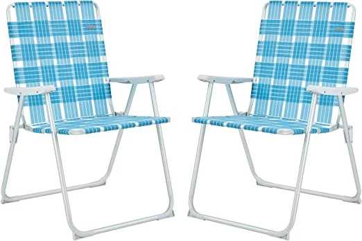 Folding Portable Webbed Lawn Beach Chair Lightweight Chairs for Outdoor Camping