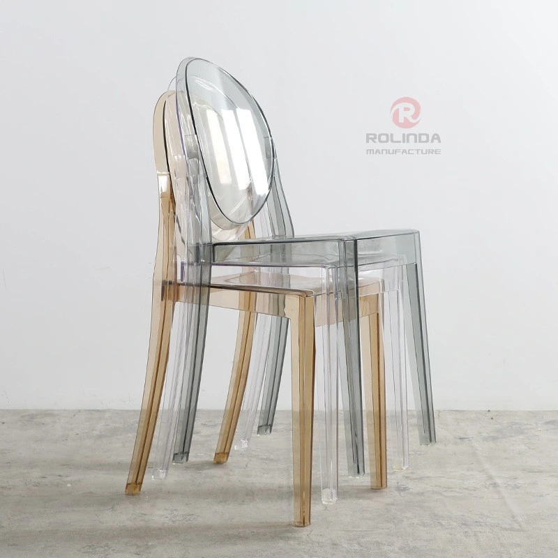 Hot Sale Wedding Lawn Luxury Transparent Plastic Acrylic Transparent Ghost Wedding Chair