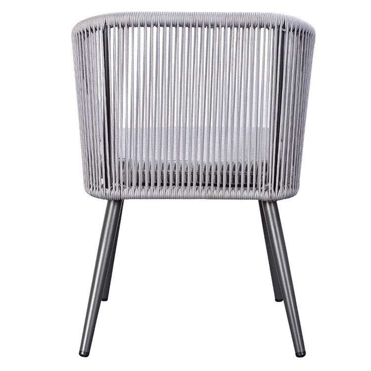Garden Living Room Stylish Aluminum Furniture Arm Dining Chair Portable