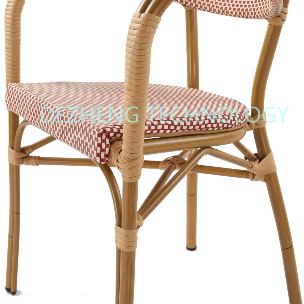 Designer Washable Portable Outdoor Nordic Rattan Stacking Dining Chair