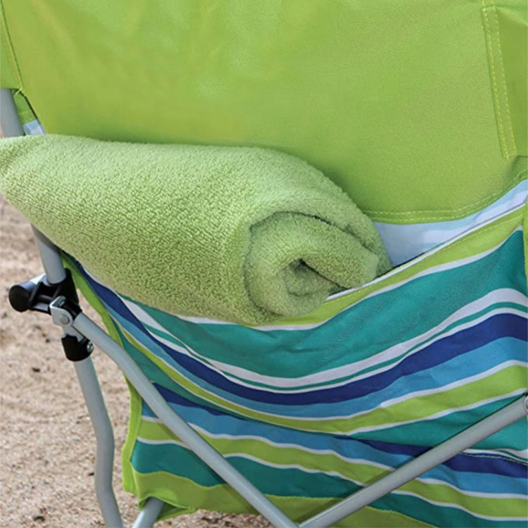 Camping Folding Compact Beach Low Sling Chair with Cup Holder