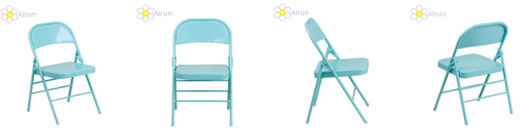 Colorful Outdoor Portable Fold up Metal Folding Chairs for Events