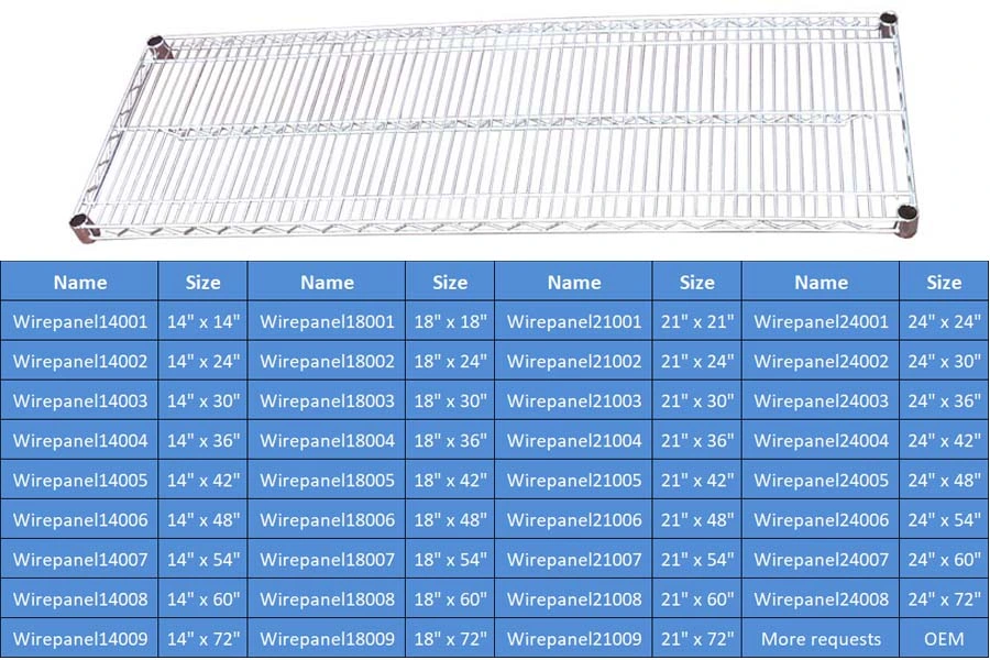 Multi-Layer Stainless Steel Carbon Steel Storage Wire Rack