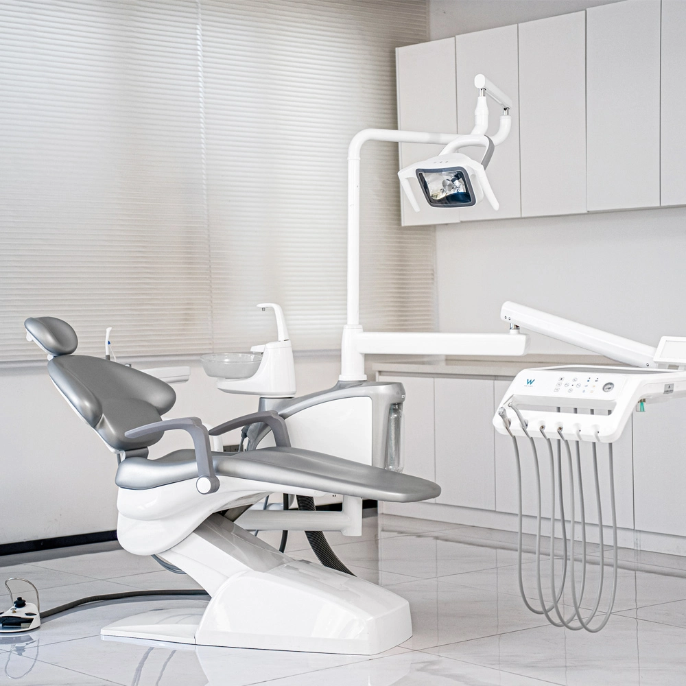 CE Certified Hard Leather Dental Unit with Computer Controlled Dental Chair