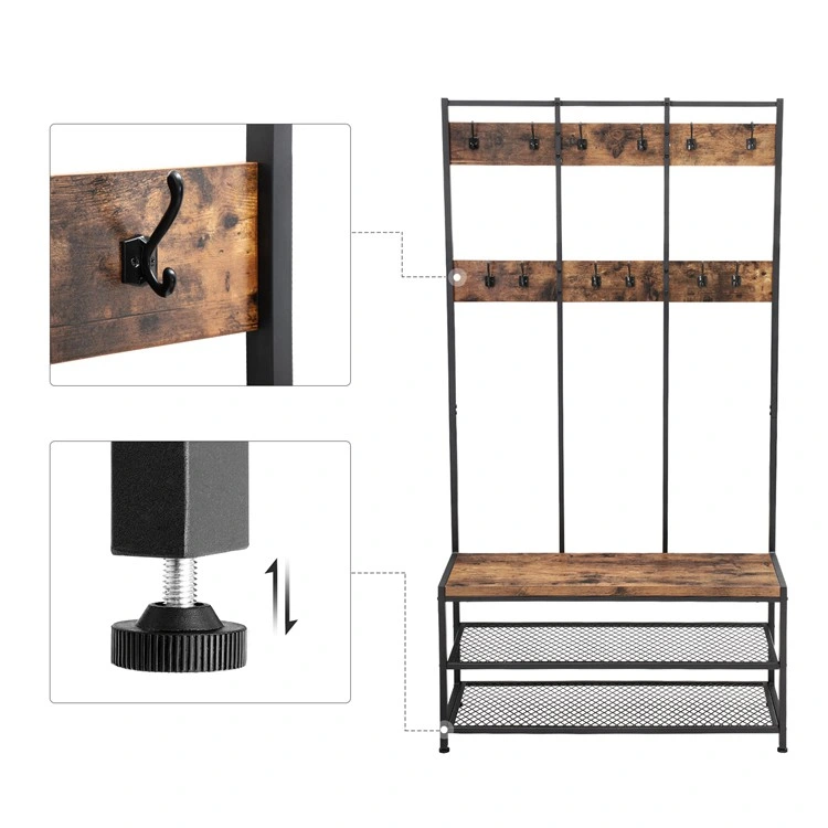 Living Room Entryway Shoe and Coat Racks Display Rack