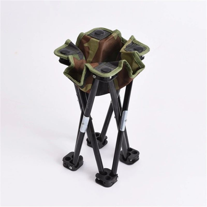 Camping Hiking Beach Portable Fishing Chair Camouflage Folding Stool Recreational Fishing Gear