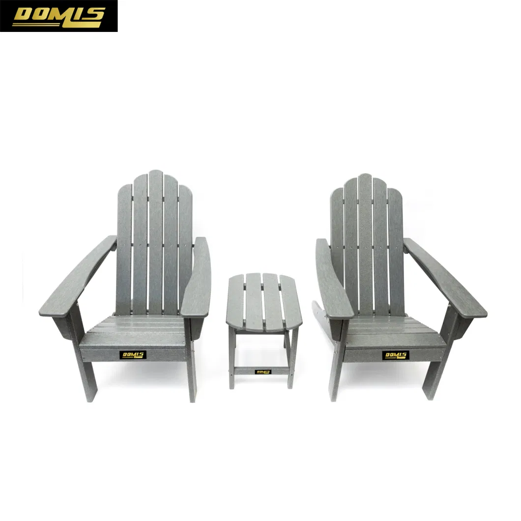Outdoor Patio Plastic Wood Adirondack Garden Leisure Chair with Table