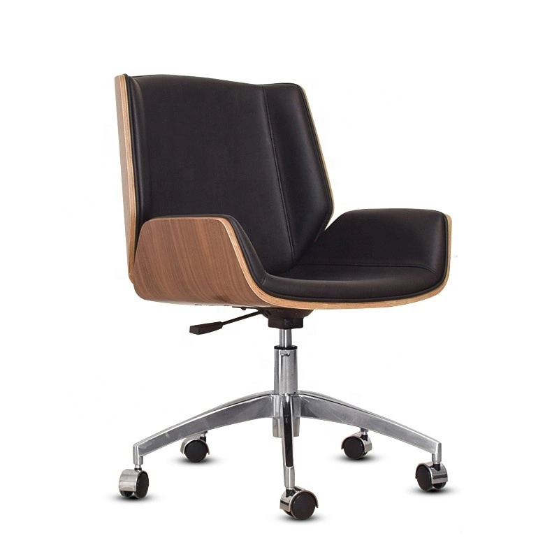 Medium Back Bentwood Office Chair Bentwood with Aluminium Base