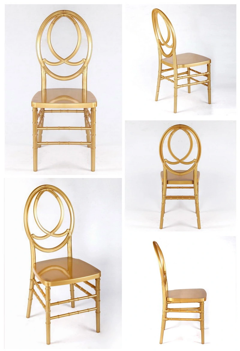 Over 300kgs Load Golden PC Resin Phoenix Chiavari Chairs Wholesale