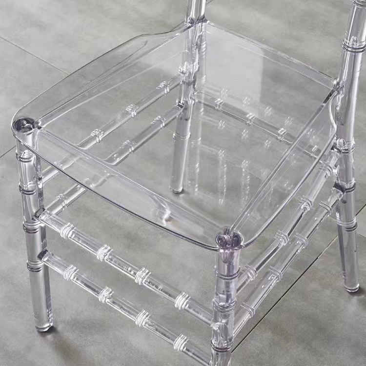 Transparent Acrylic Resin Event Wendding Banquet Tiffany Chiavari Crystal Chair