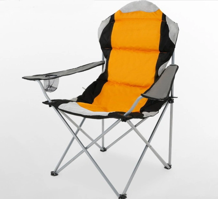 Cotton Backed Chair Folding Recreational Camping Fishing Beach Chair with Armchairs