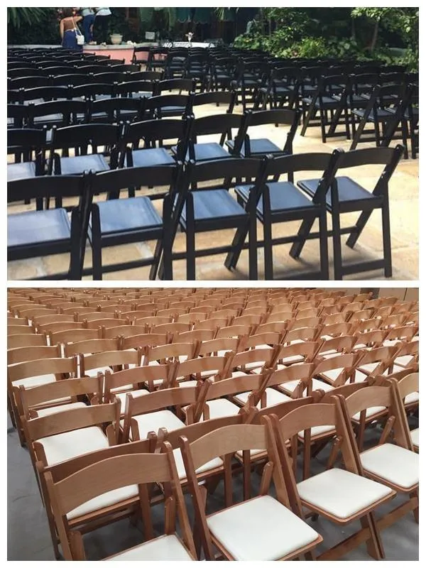 Wholesale Wooden Chair Dining Folding Chairs for Wedding Party Events (ZG26-012)