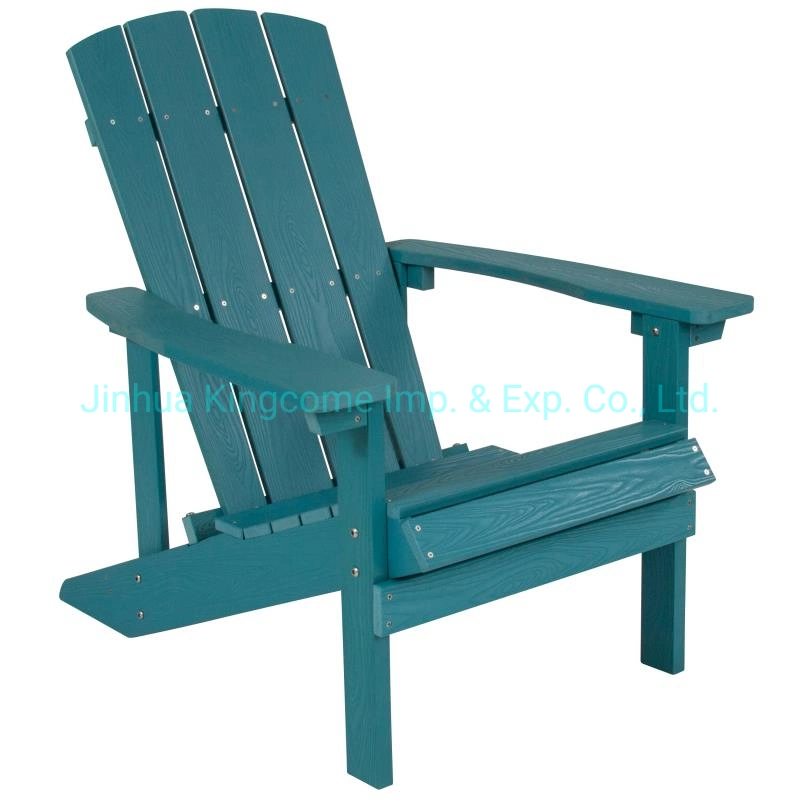 Outdoor Patio Plastic Wood Adirondack Garden Leisure Chair Cheap Price Low Price Beach Chair Kd Plastic Chairs in Cafes and Restaurants in Sea Foam