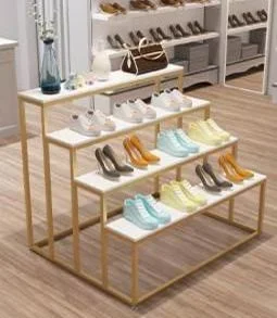 Shoe Rack Clothing Store Light Luxury Island Display Stand