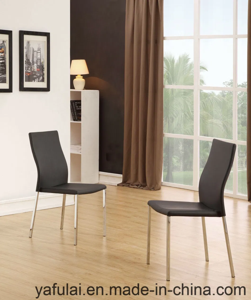 Modern Design Black PU Dining Chair Supplier