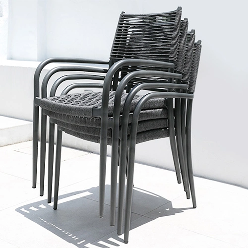 Modern Garden Waterproof Outdoor Chair Dining Table Combination Furniture Set