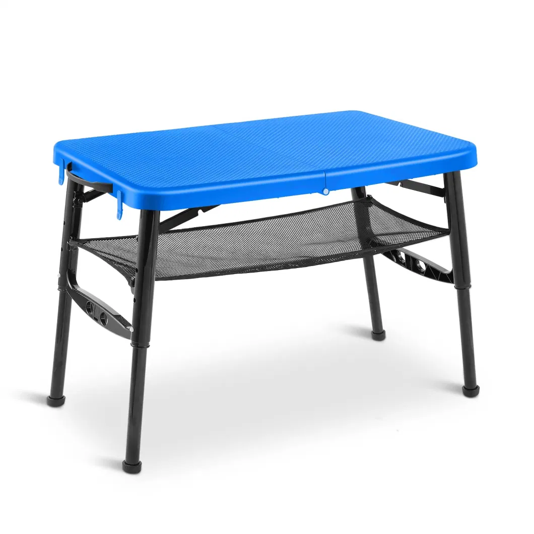 2 Years Warranty Black Storage Small Adjustable Height Folding Camping Table