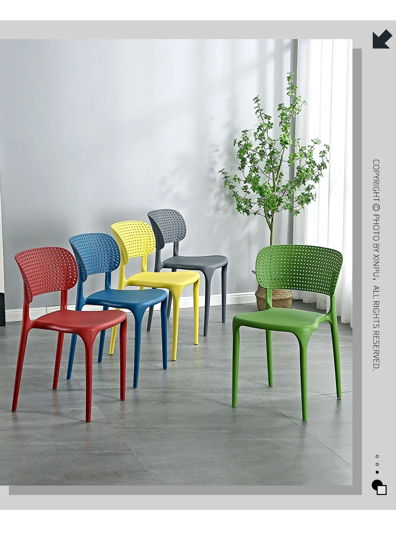 Hot Selling Contemporary PP Plastic Outdoor Chair Negotiation Stacking Dining Chairs