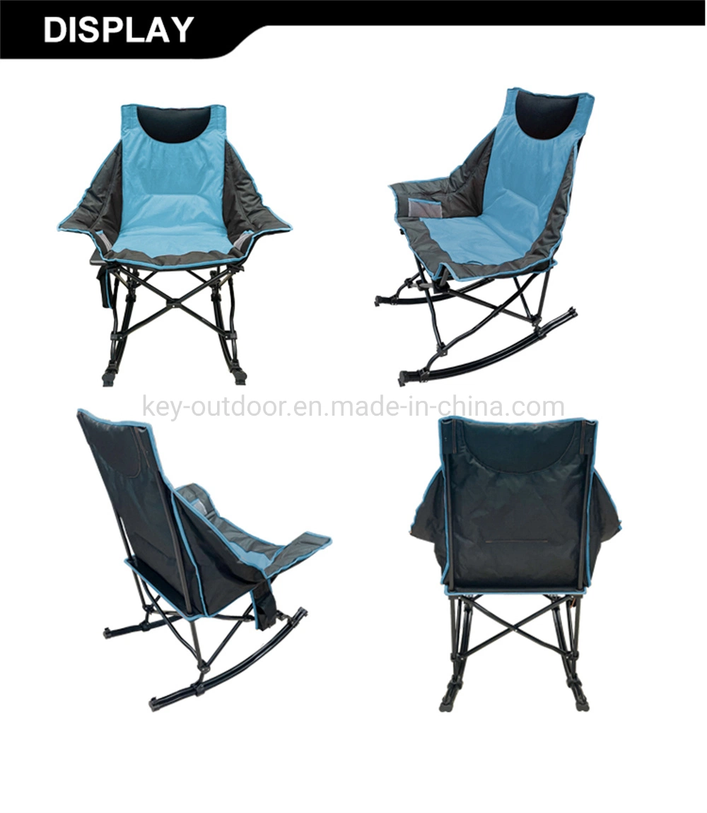 Oversized Folding Luxury Oxford Cloth Heated Beach Fishing Garden Rocking Camping Chair