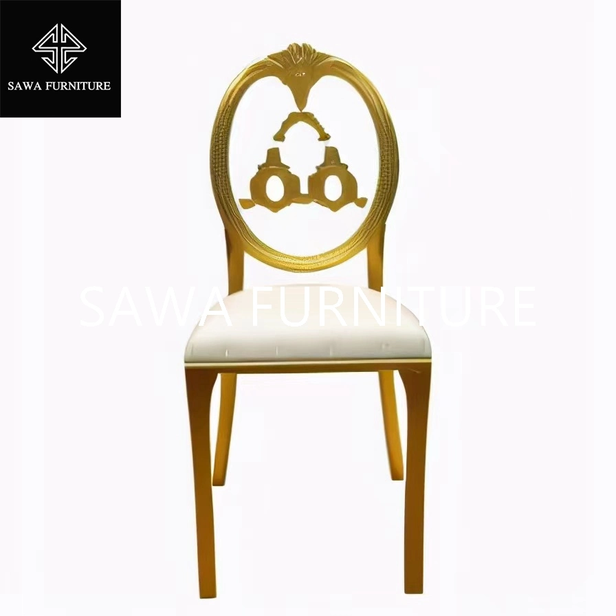 Hotel Stacking Gold Wedding Phoenix Chairs for Sale