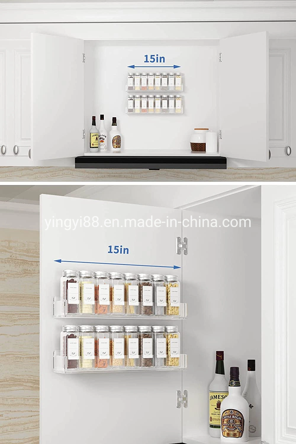 Factory Wholesale Custom Acrylic Spice Rack