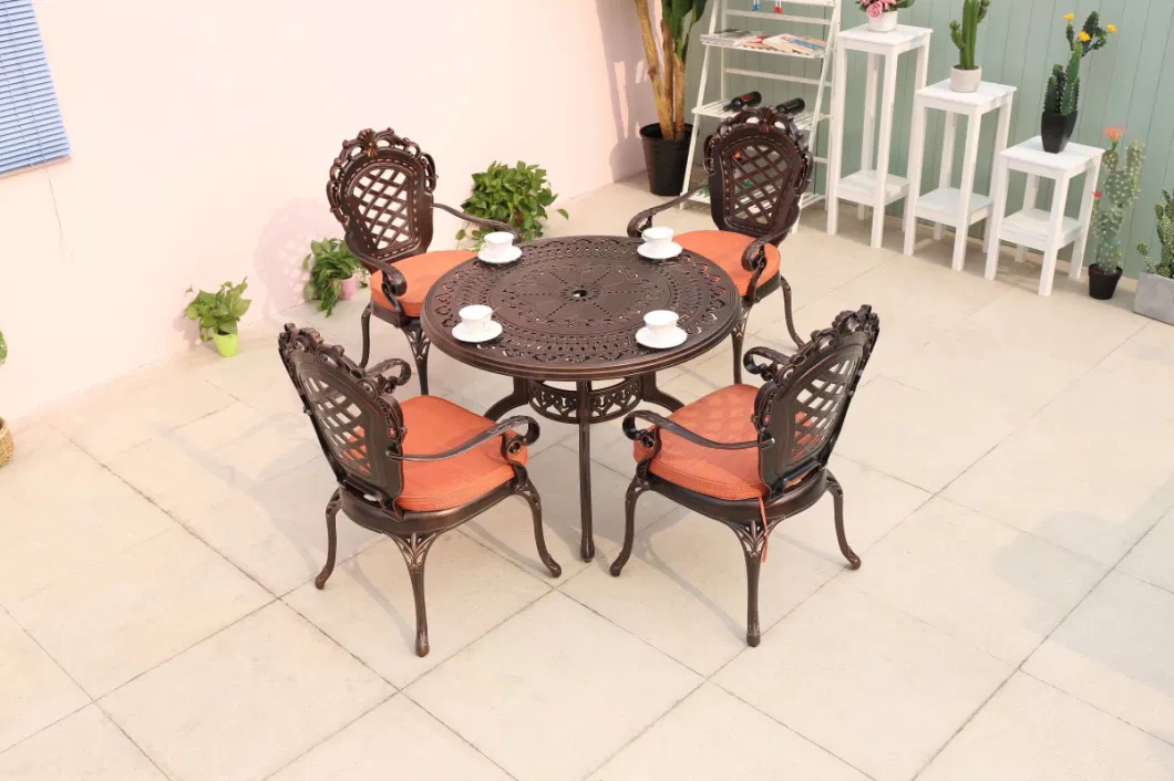 Outdoor Tables and Chairs The Leisure Place Outside The Home Stay Facility Outside The Balcony Waterproof Sunscreen Milk Tea Shop Open Tables and Chairs