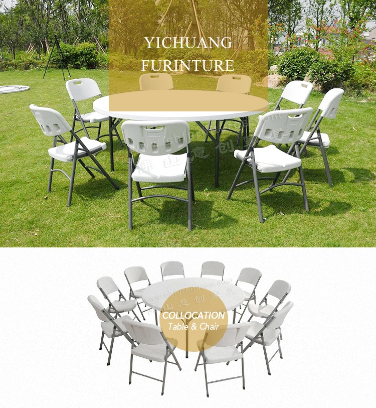 Hyc-PT02A Wedding Garden Plastic Round Table for Sale