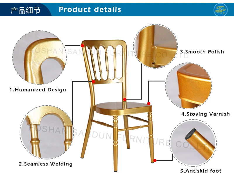 5 Years Guarantee High Quality Metal Event Wedding Napoleon Chairs