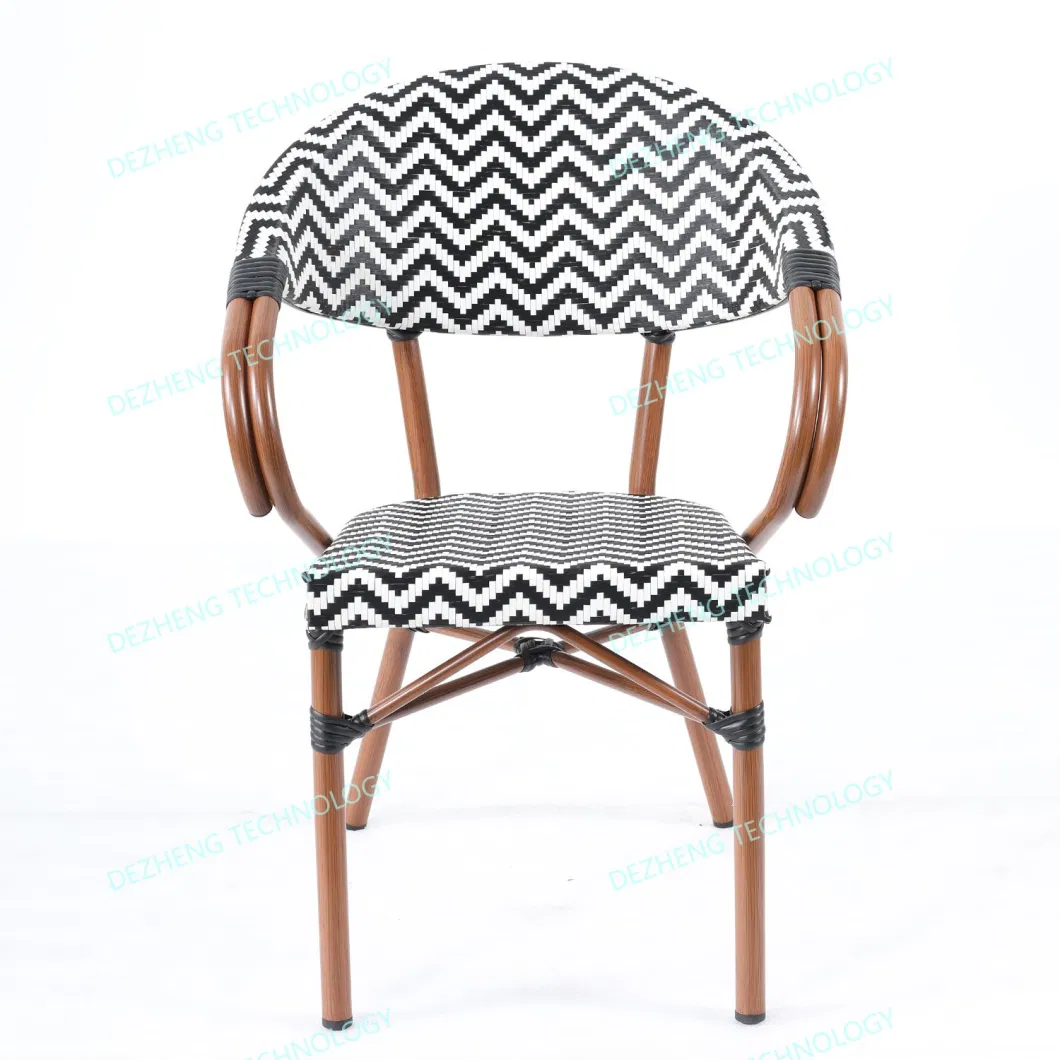 Modern Hotel Terrace Sitting Sling Stacking Outdoor Patio Dining Chair