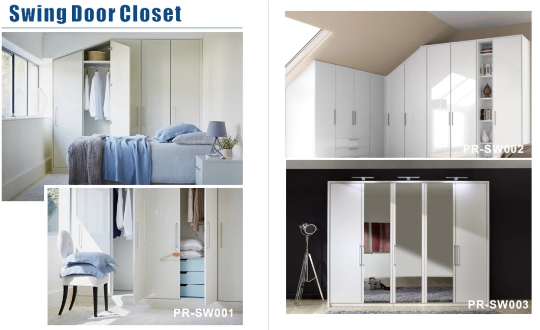 Prima Customized Luxurious Solid Wood Walk in Closet with Shoes Cabinet