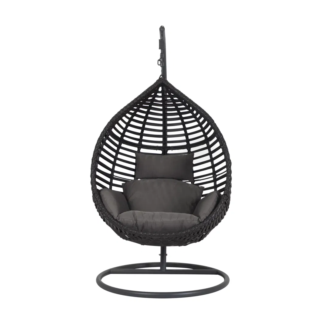 Water Drop Shaped Swing Chair Wicker Hanging Chair Balcony Leisure Chair