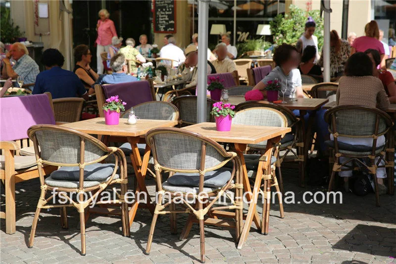 Wholesale Outdoor Restaurant Furniture French Bistro Polyester Mesh Fabric Dining Chair