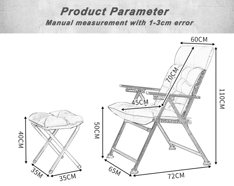 Furniture Home Outdoor Hotel Modern Folding Chairs Adjustable Yard Picnic Beach Leisure Lazy Lounge Recliner Metal Deck Chair