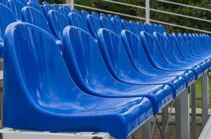 Outdoor Folding Plastic Beach Chairs HDPE Blow Moulding Seat Stadium Seat