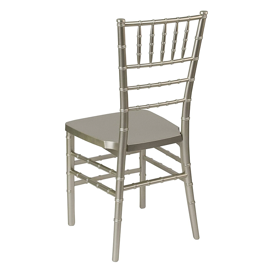 Hotel Wedding Champagne Resin Chiavari PP Plastic Tiffany Chairs for Events