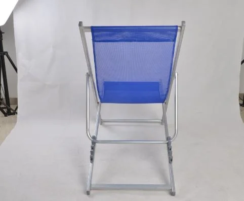 Outdoor Aluminum Beach Sling Lounge Chair Foldable Folding Lounge Beach Chair with Headrest