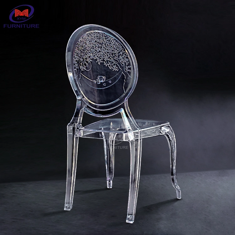 Factory Direct Stackable Transparent Acrylic Resin Wedding Basic Customization Hotel Furniture Banquet Chairs