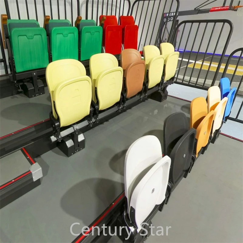 Indoor Basketball Court or Outdoor Sports Events Use Plastic Folded Stadium Chairs